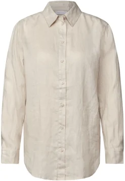 STREET ONE STUDIO Blusen*Leinen-Hemdbluse moonstone sand