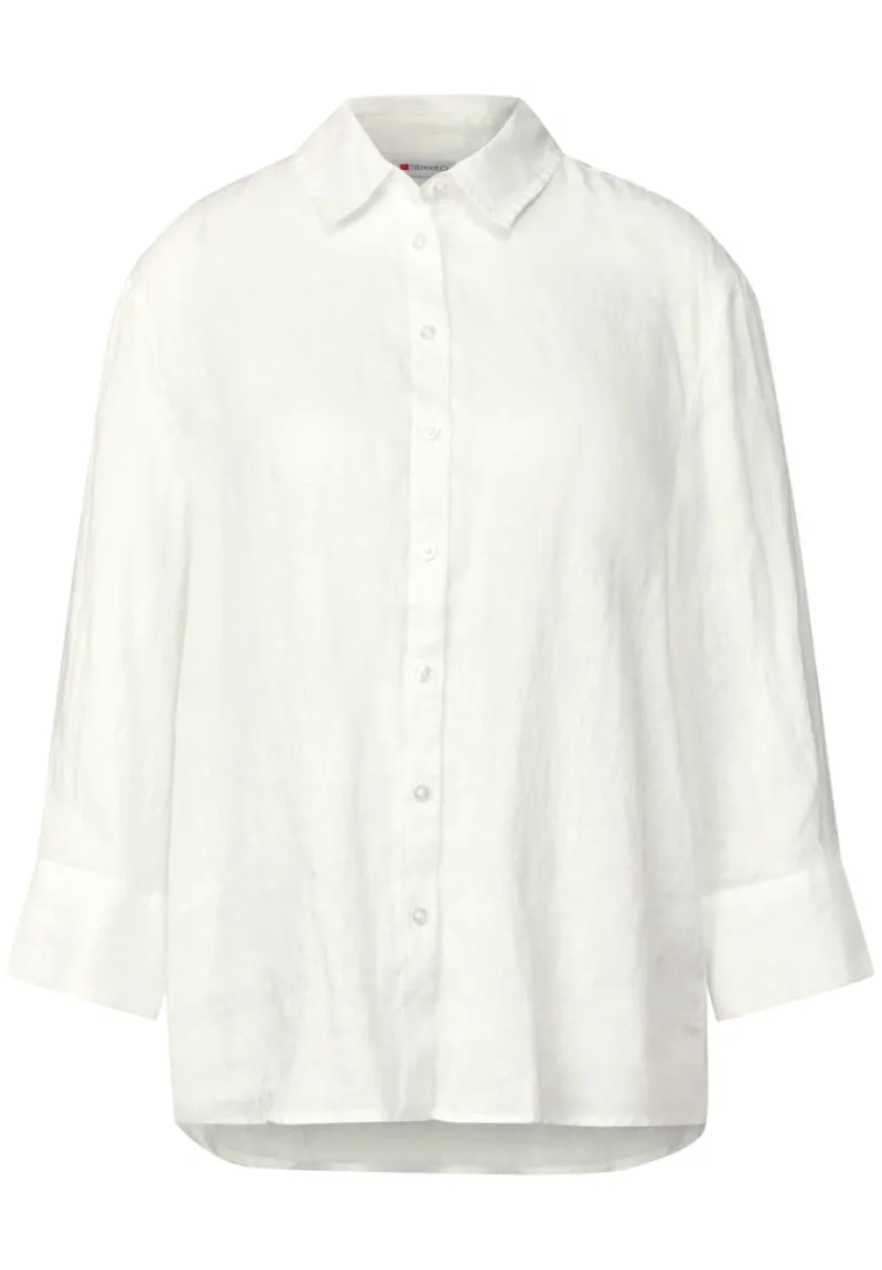Street One Blusen*Leinenhemdbluse off white