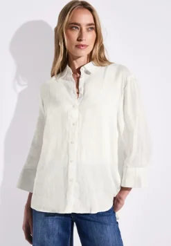 Street One Blusen*Leinenhemdbluse off white