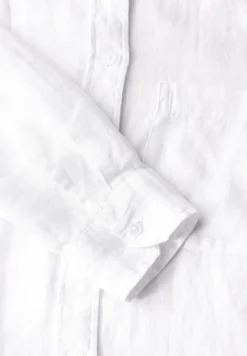 Cecil Blusen*Leinen-Hemdbluse white
