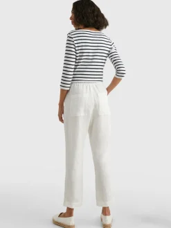 Tommy Hilfiger Hosen*Leinenhose white