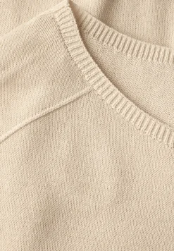 Cecil Pullover & Sweatshirts*Leinen-Look Strickpullover pearl beige melange