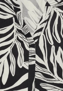 Cecil Kleider*Leinenmix Print Kleid Black