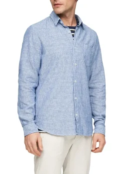 s.Oliver Hemden|Big Boys*Leinenmix-Hemd Blau