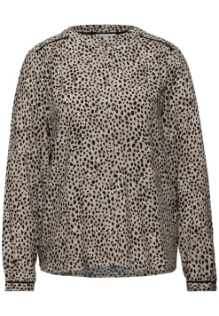 Street One Blusen*Leo Bluse mit Tapedetails sanded beige