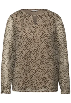 Street One Blusen*Leo Chiffon Tunika sanded beige