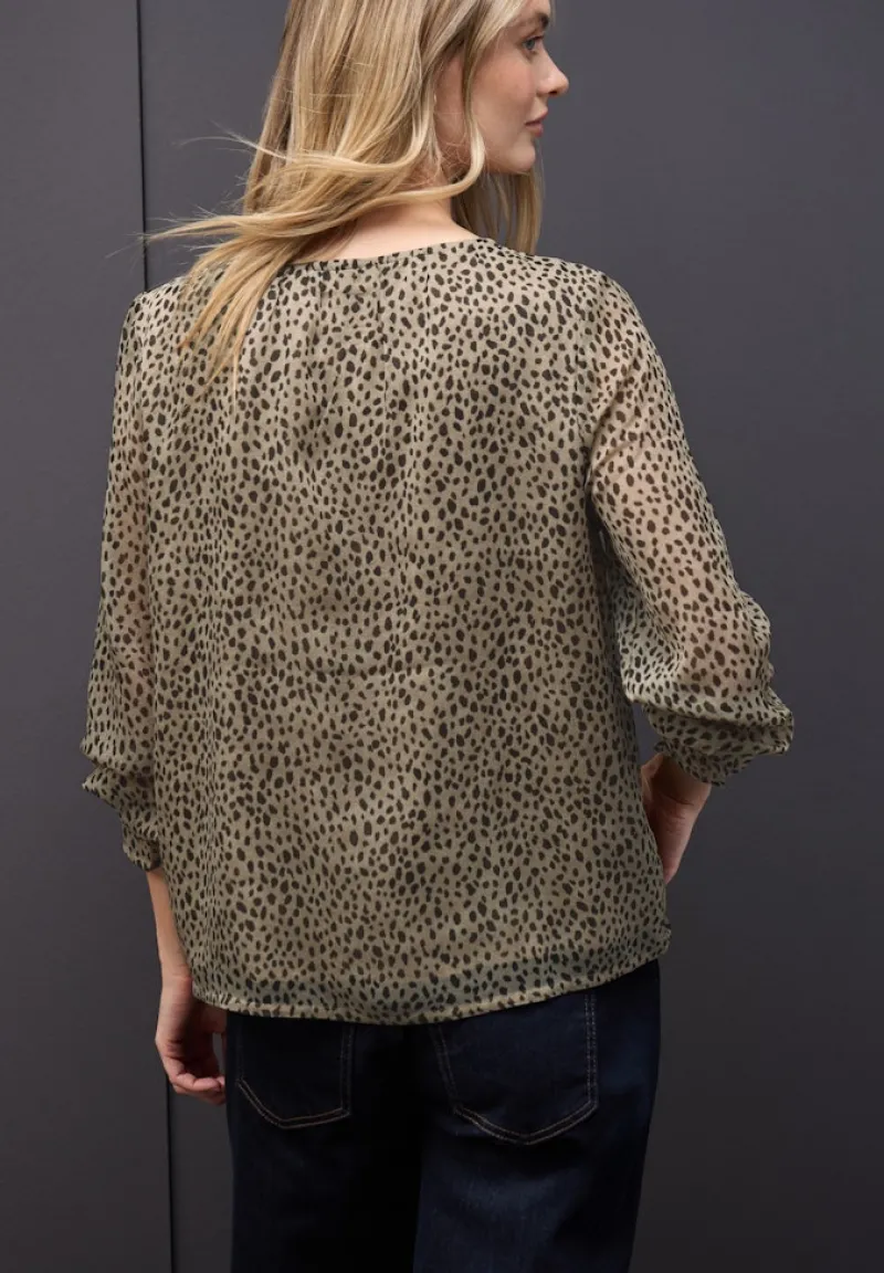 Street One Blusen*Leo Chiffon Tunika sanded beige