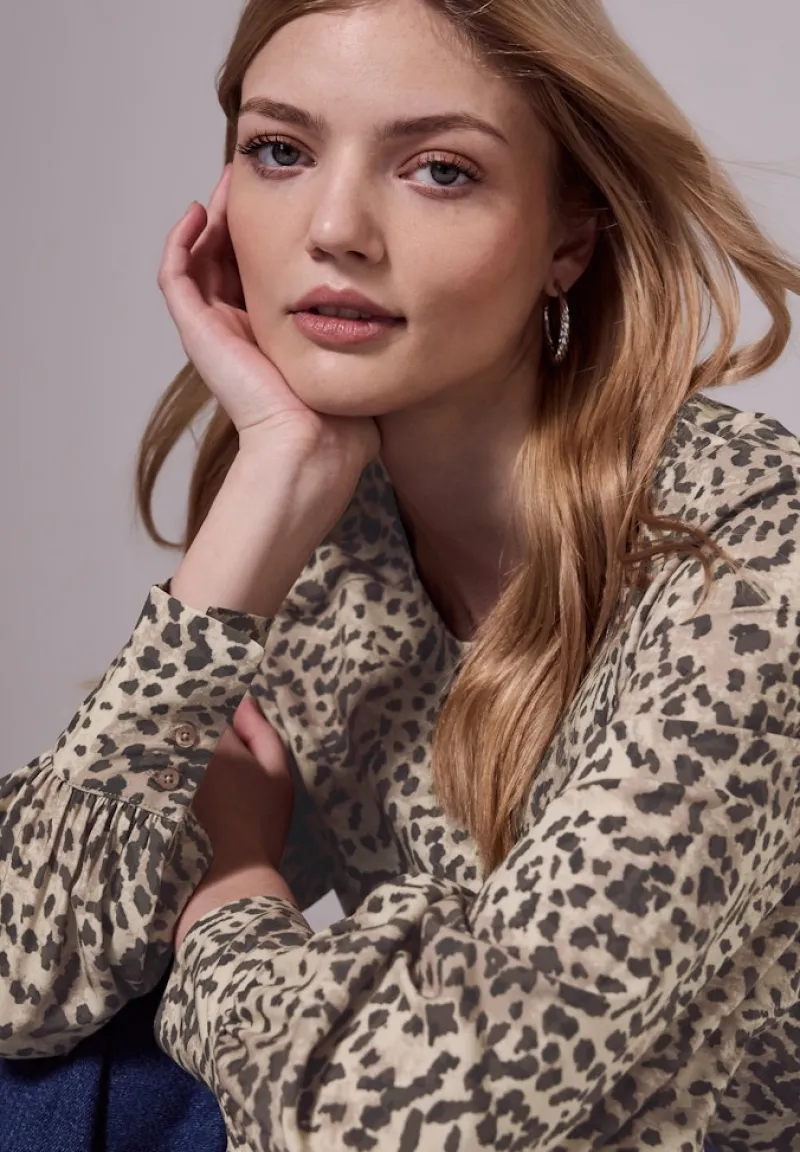 STREET ONE STUDIO Blusen*Leo Raglan Bluse creamy brown