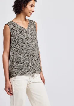 Street One Shirts*Leo-Bluse mit Smock-Details cotton cream