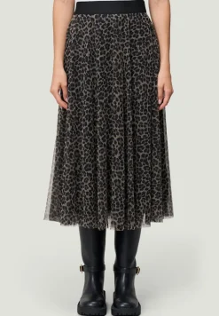 Zero Röcke*Leorock elastischer Bund beigeblack