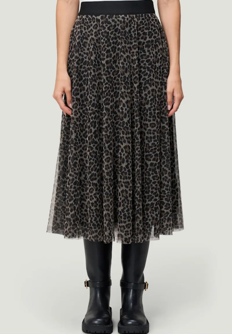 Zero Röcke*Leorock elastischer Bund beigeblack