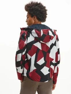 Tommy Hilfiger Jacken*LIGHTWEIGHT HOODED PRINT JACKET dazzle camo rouge