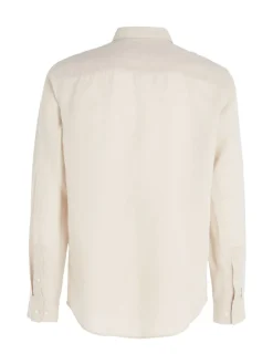 Calvin Klein Hemden|Big Boys*LINEN COTTON REGULAR SHIRT stony beige