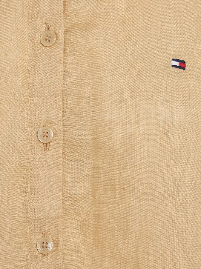 Tommy Hilfiger Blusen*LINEN RELAXED SHIRT LS harvest wheat