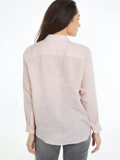 Tommy Hilfiger Blusen*LINEN RELAXED SHIRT LS whimsy pink