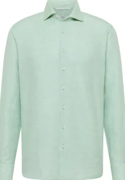 ETERNA Hemden|Big Boys*Linen Shirt Twill Langarm lime