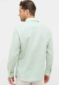 ETERNA Hemden|Big Boys*Linen Shirt Twill Langarm lime