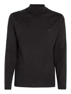 Calvin Klein Pullover & Sweatshirts|Big Boys*LIQUID TOUCH LS ROLL NECK ck black