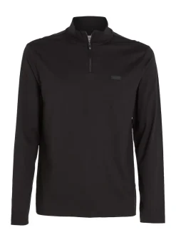 Calvin Klein Pullover & Sweatshirts|Big Boys*LIQUID TOUCH LS ZIP UP ck black
