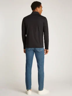 Calvin Klein Pullover & Sweatshirts|Big Boys*LIQUID TOUCH LS ZIP UP ck black