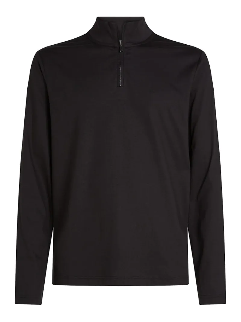 Calvin Klein Pullover & Sweatshirts|Big Boys*LIQUID TOUCH LS ZIP UP ck black