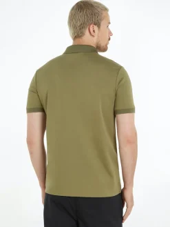 Calvin Klein Shirts|Big Boys*LIQUID TOUCH WELT ZIP POLO delta green