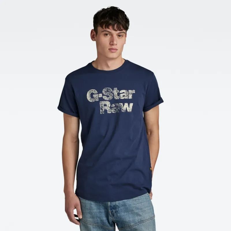 G-star Raw Shirts*Logo T-Shirt sartho blue