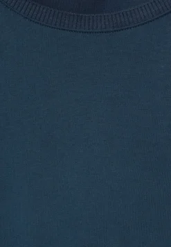 Street One Shirts*Longshirt in Seidenoptik deep teal blue