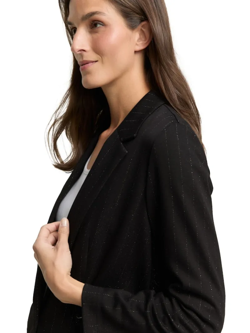 Tom Tailor Jacken*Loose Fit Blazer mit Glitzer-Effekt pinstripe with lurex
