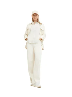 Tom Tailor Blusen*Loose Fit Bluse mit Brusttasche whisper white