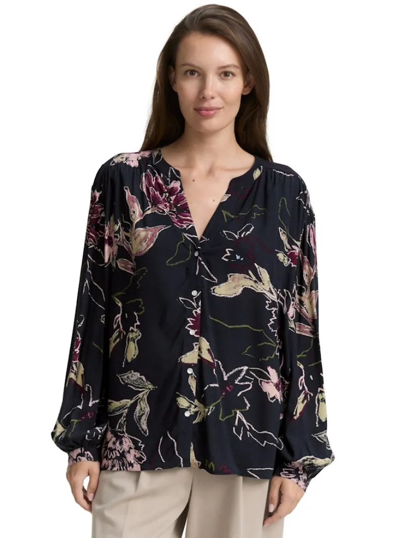 Tom Tailor Blusen*Loose Fit Bluse mit Muster big flower design