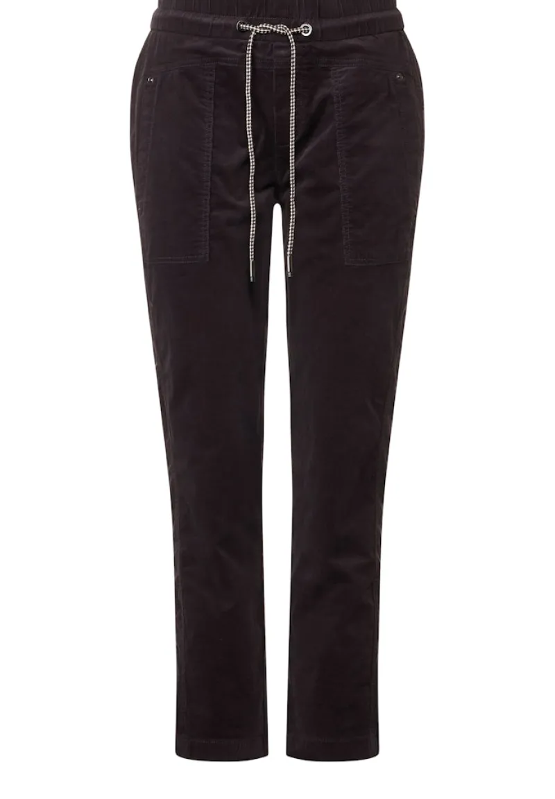 Street One Hosen*Loose Fit Cordhose dark pure grey