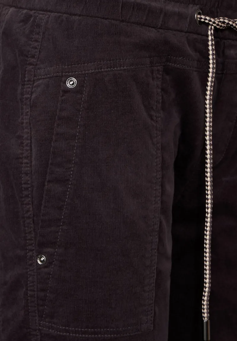 Street One Hosen*Loose Fit Cordhose dark pure grey