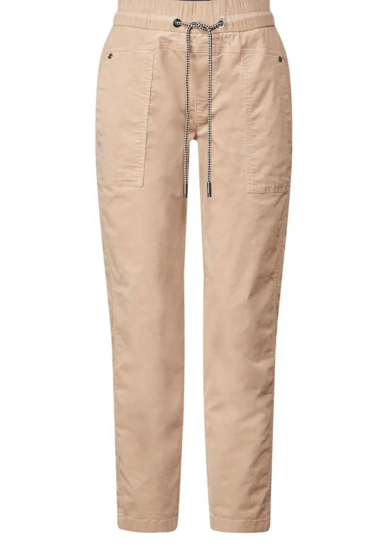 Street One Hosen*Loose Fit Cordhose dull bleached sand