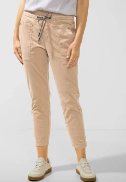Street One Hosen*Loose Fit Cordhose dull bleached sand