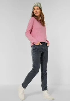 Cecil Hosen*Loose Fit Damenhose dark silver