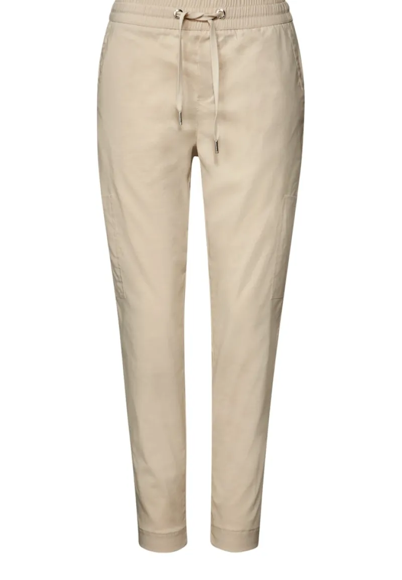 Street One Hosen*Loose Fit Hose mit Taschen coastal beige