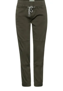 Street One Hosen*Loose Fit im Materialmix bassy olive