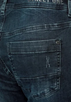 Street One Jeans*Loose Fit Jeans blue black destroy washed