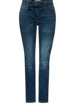 Street One Jeans*Loose Fit Jeans dark blue random wash