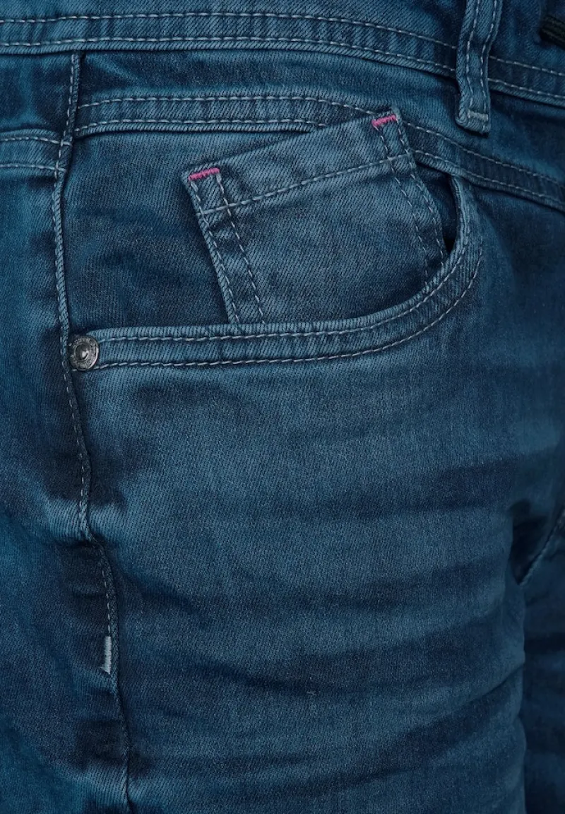 Street One Jeans*Loose Fit Jeans dark blue random wash