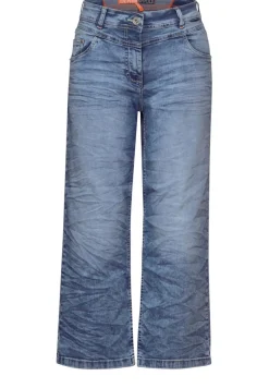 Cecil Shorts*Loose Fit Jeans light blue washed