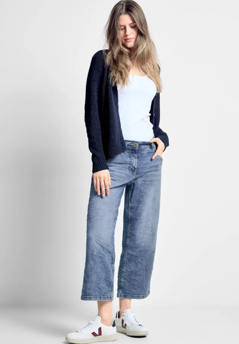 Cecil Shorts*Loose Fit Jeans light blue washed