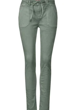 Street One Hosen*Loose Fit Jeans light soft olive washed