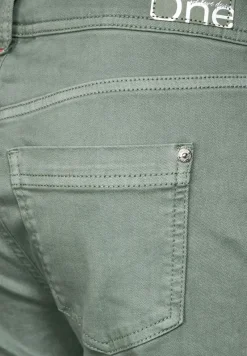 Street One Hosen*Loose Fit Jeans light soft olive washed