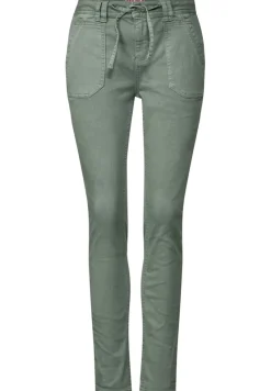 Street One Hosen*Loose Fit Jeans light soft olive washed