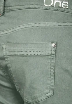 Street One Hosen*Loose Fit Jeans light soft olive washed