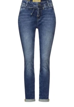 Street One Jeans*Loose Fit Jeans sky blue knit washed