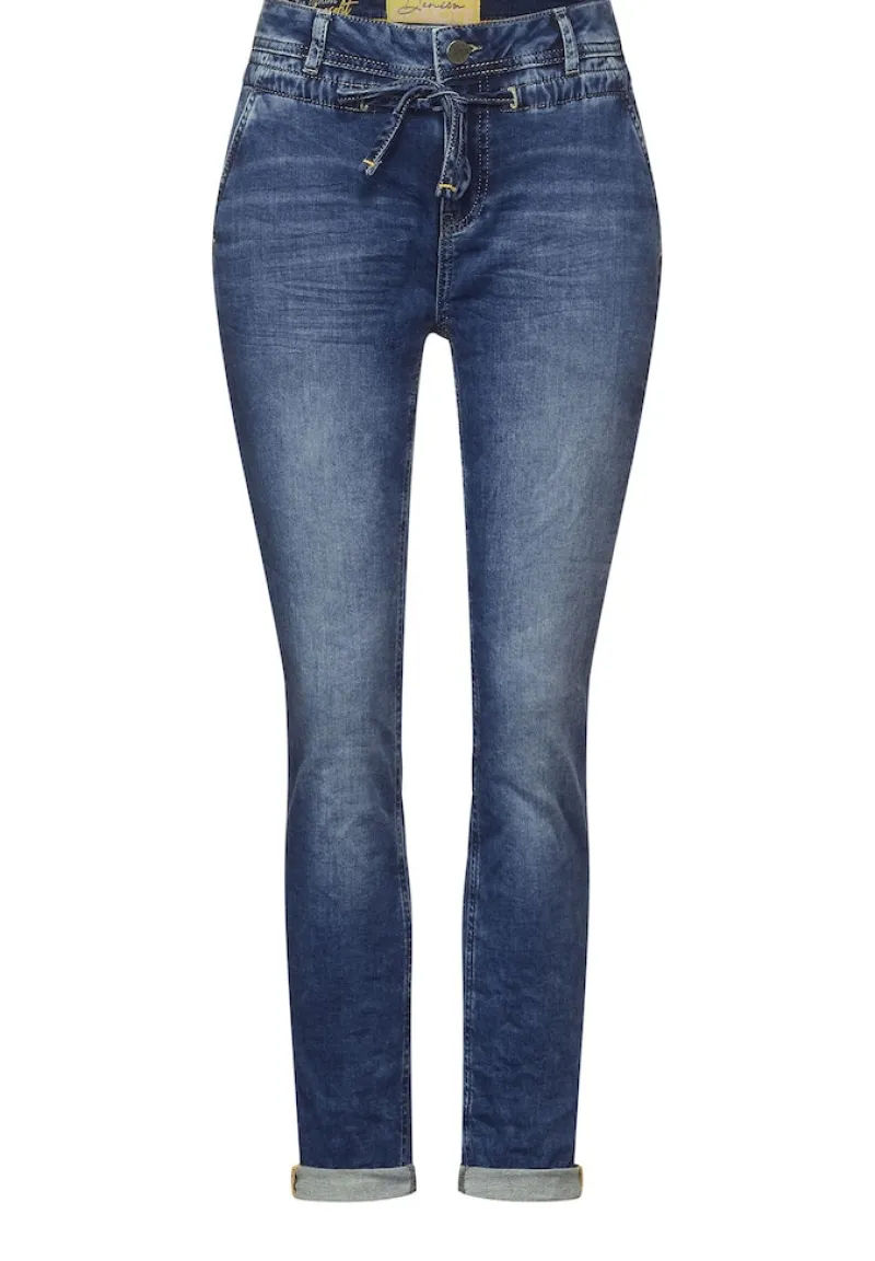 Street One Jeans*Loose Fit Jeans sky blue knit washed