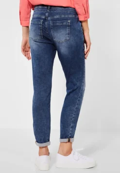 Street One Jeans*Loose Fit Jeans sky blue knit washed